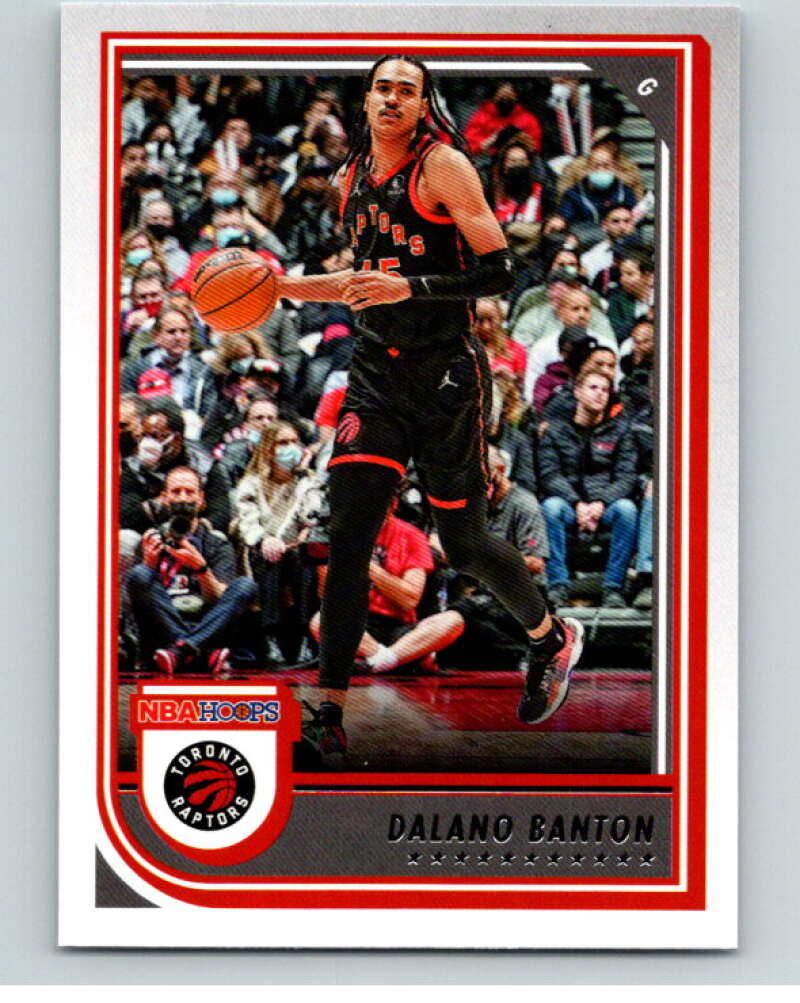 2022-23 Panini NBA Hoops #43 Dalano Banton Toronto Raptors V85597 Image 1