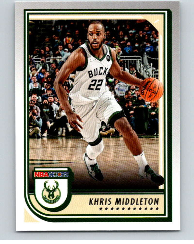 2022-23 Panini NBA Hoops #45 Khris Middleton Milwaukee Bucks V85599 Image 1