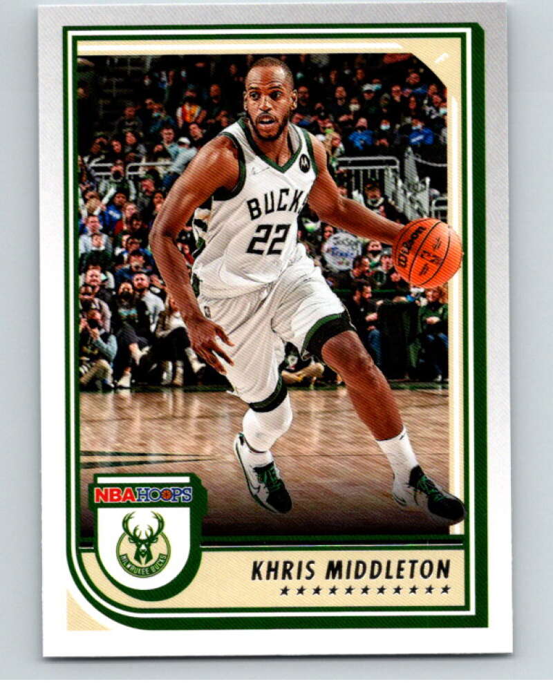 2022-23 Panini NBA Hoops #45 Khris Middleton Milwaukee Bucks V85600 Image 1