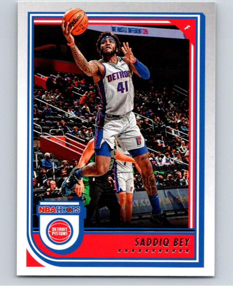 2022-23 Panini NBA Hoops #62 Saddiq Bey Detroit Pistons V85612 Image 1