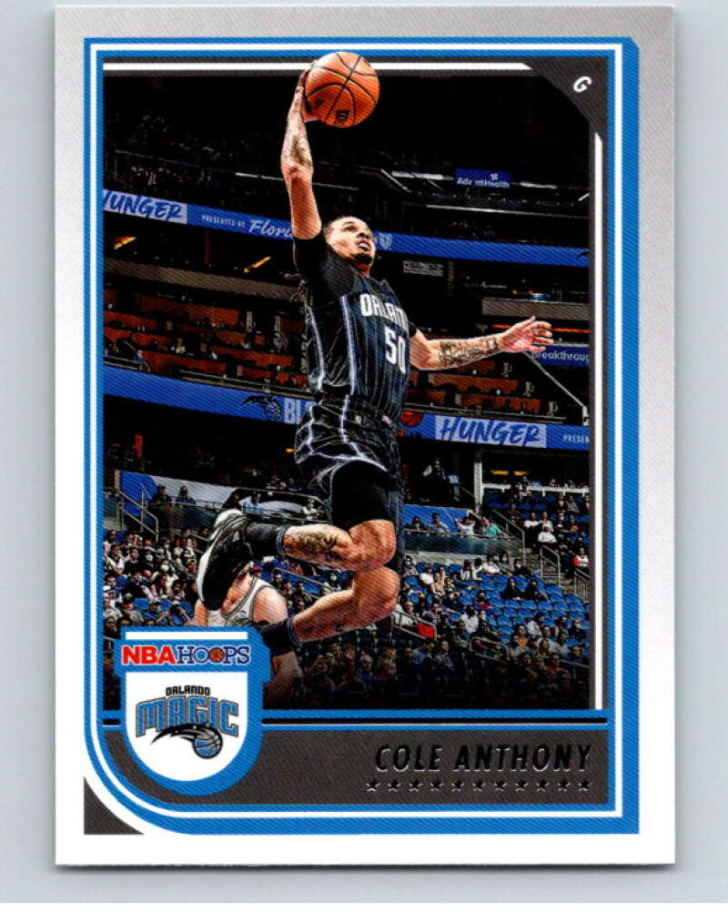 2022-23 Panini NBA Hoops #105 Cole Anthony Orlando Magic V85635 Image 1