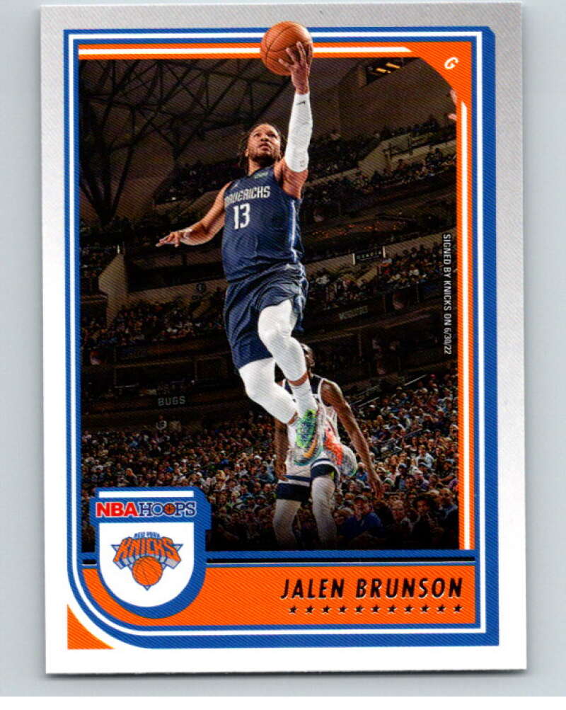 2022-23 Panini NBA Hoops #121 Jalen Brunson New York Knicks V85643 Image 1