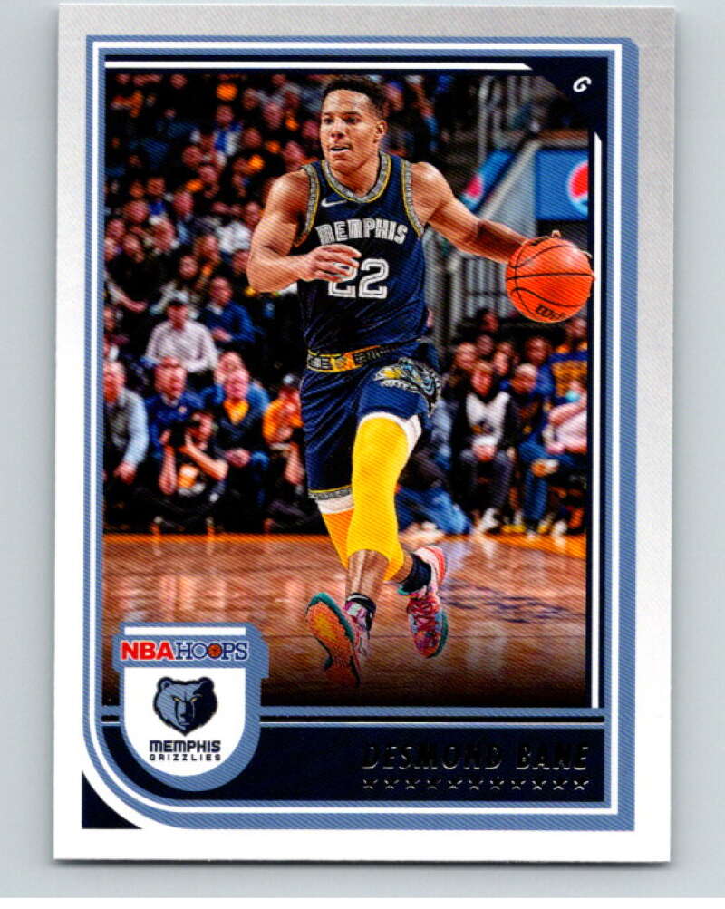 2022-23 Panini NBA Hoops #134 Desmond Bane Memphis Grizzlies V85654 Image 1