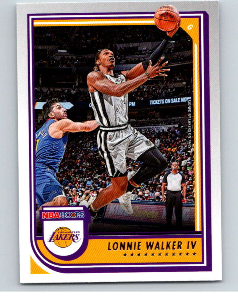 2022-23 Panini NBA Hoops #153 Lonnie Walker IV Los Angeles Lakers V85670 Image 1