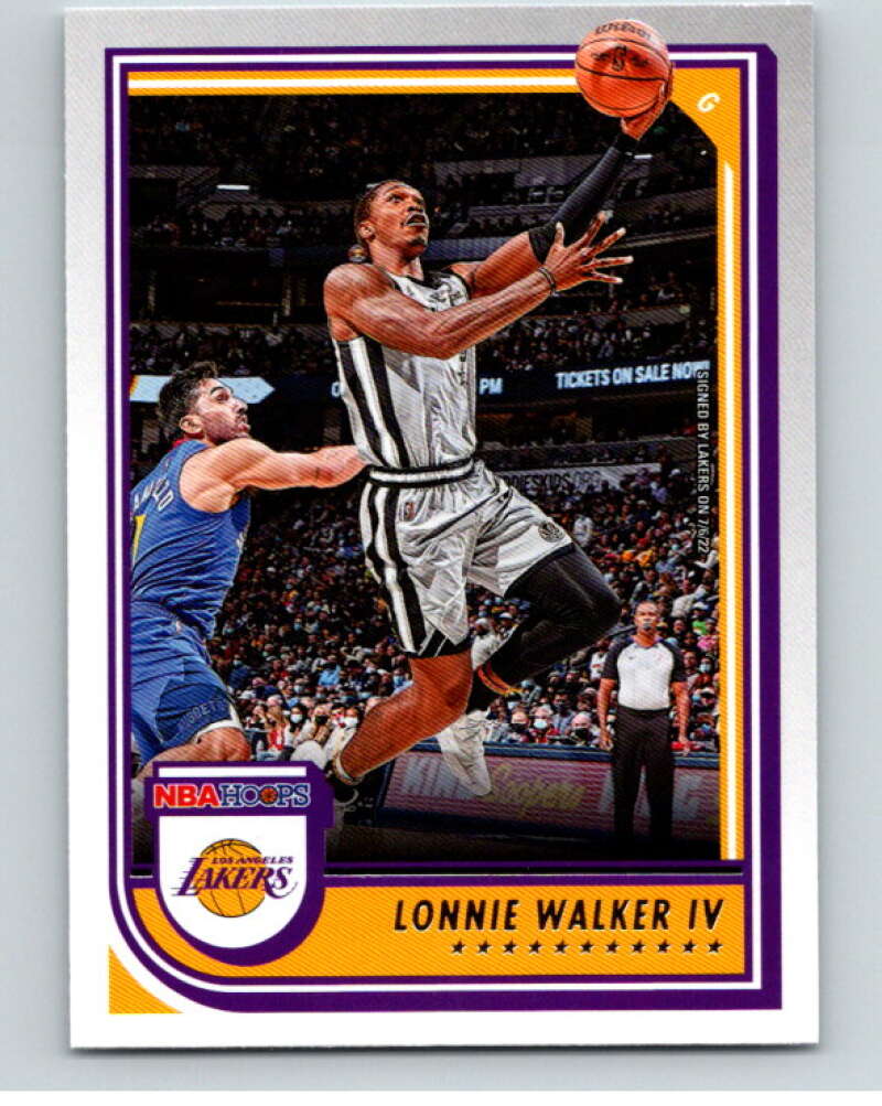 2022-23 Panini NBA Hoops #153 Lonnie Walker IV Los Angeles Lakers V85671 Image 1