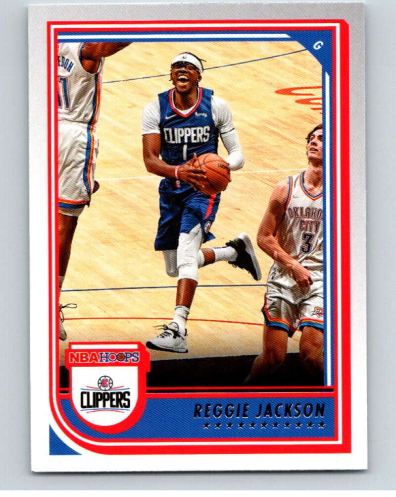 2022-23 Panini NBA Hoops #179 Reggie Jackson Los Angeles Clippers V85685 Image 1