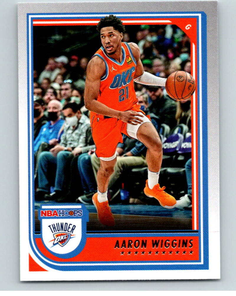 2022-23 Panini NBA Hoops #206 Aaron Wiggins Oklahoma City Thunder V85701 Image 1