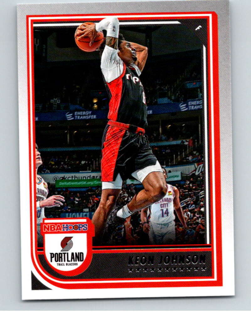 2022-23 Panini NBA Hoops #213 Keon Johnson Portland Trail Blazers V85705 Image 1