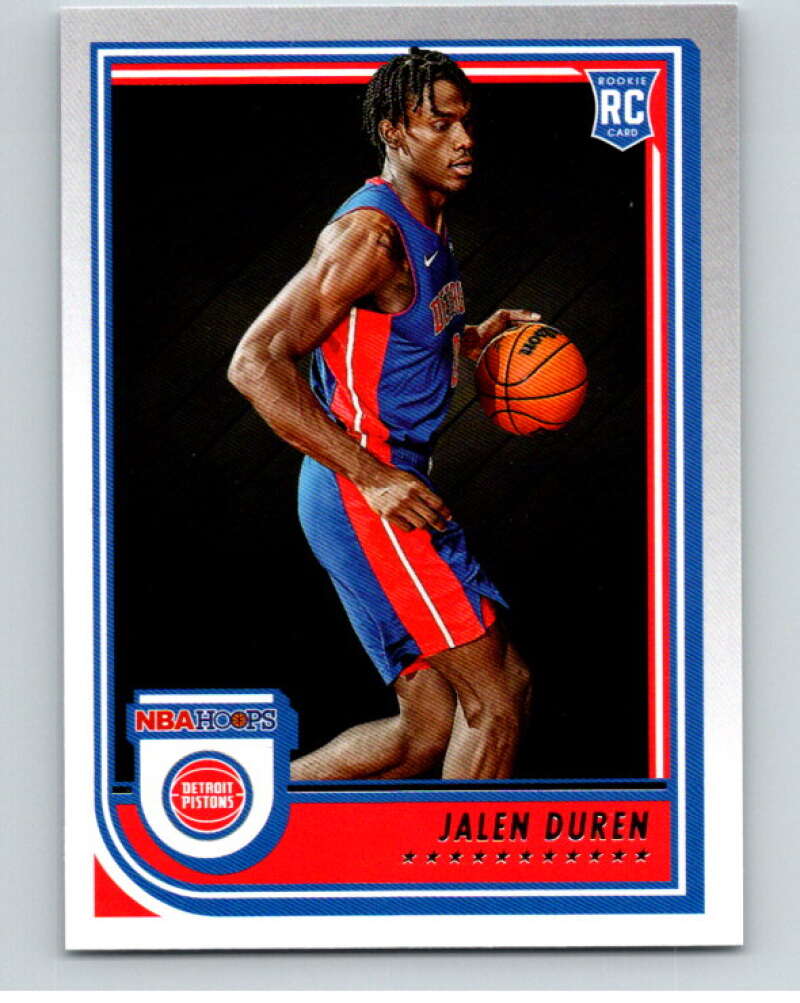 2022-23 Panini NBA Hoops #243 Jalen Duren RC Rookie Detroit Pistons V85716 Image 1