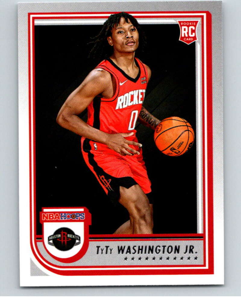 2022-23 Panini NBA Hoops #258 TyTy Washington Jr. RC Rookie Rockets V85722 Image 1