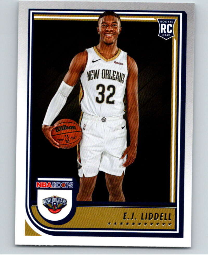 2022-23 Panini NBA Hoops #266 E.J. Liddell RC Rookie Pelicans V85727 Image 1
