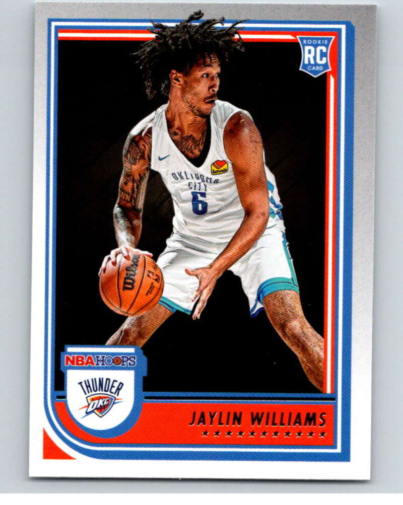 2022-23 Panini NBA Hoops #269 Jaylin Williams RC Rookie Thunder V85729 Image 1