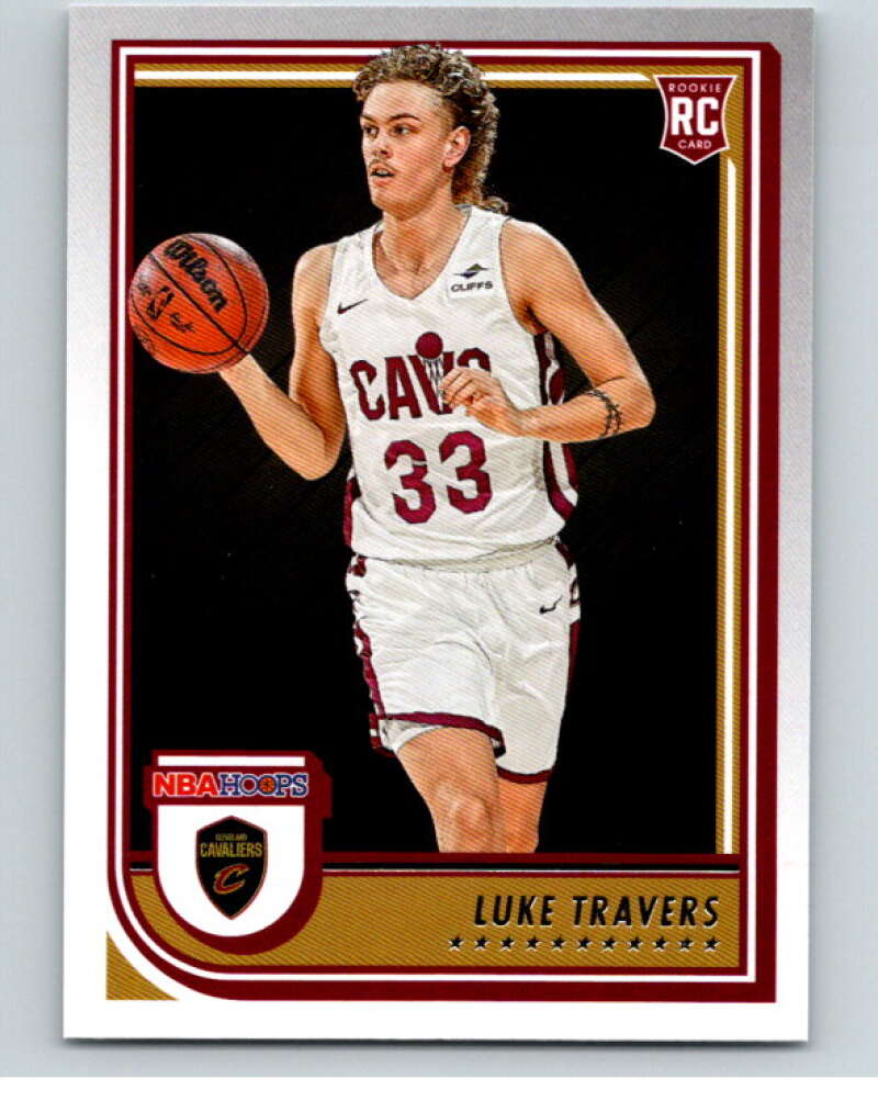 2022-23 Panini NBA Hoops #272 Luke Travers RC Rookie Cleveland Cavaliers V85734 Image 1
