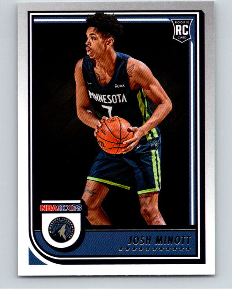 2022-23 Panini NBA Hoops #278 Josh Minott RC Rookie Timberwolves V85738 Image 1