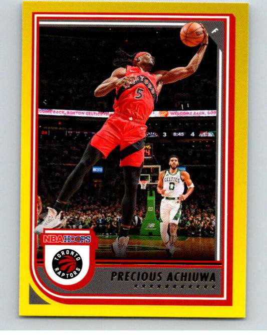 2022-23 Panini NBA Hoops Yellow #41 Precious Achiuwa  Toronto Raptors  V85756 Image 1