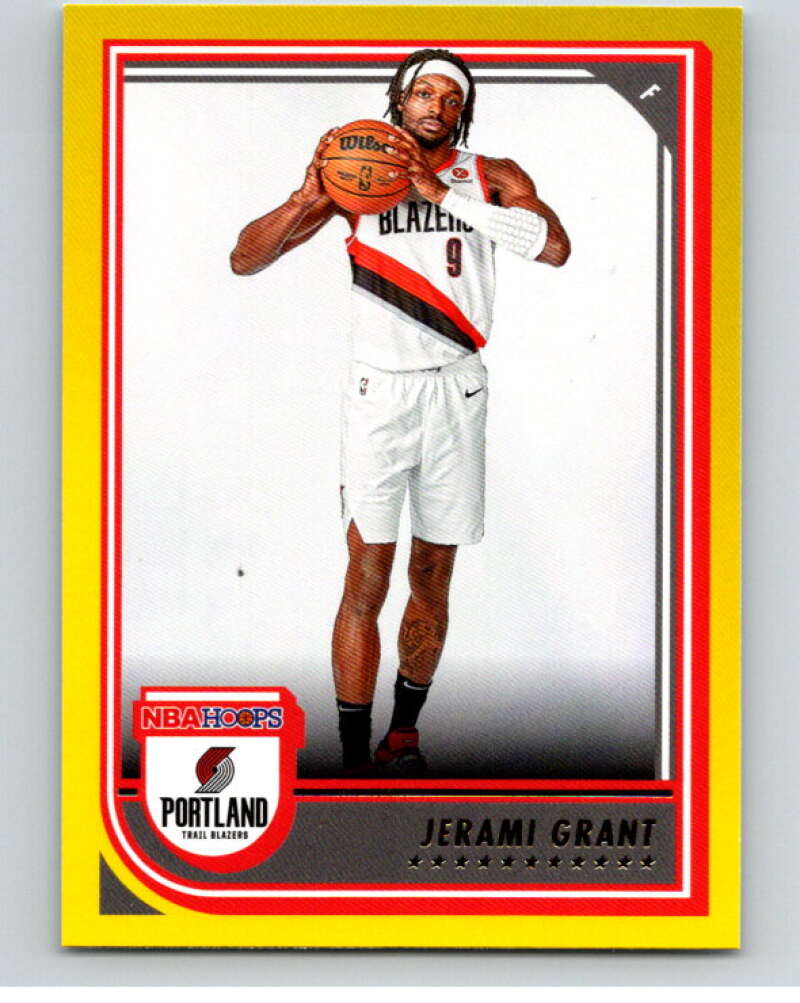 2022-23 Panini NBA Hoops Yellow #60 Jerami Grant Portland Trail Blazers V85762 Image 1