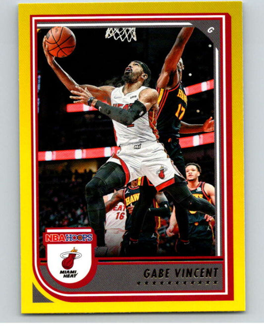 2022-23 Panini NBA Hoops Yellow #103 Gabe Vincent  Miami Heat  V85769 Image 1