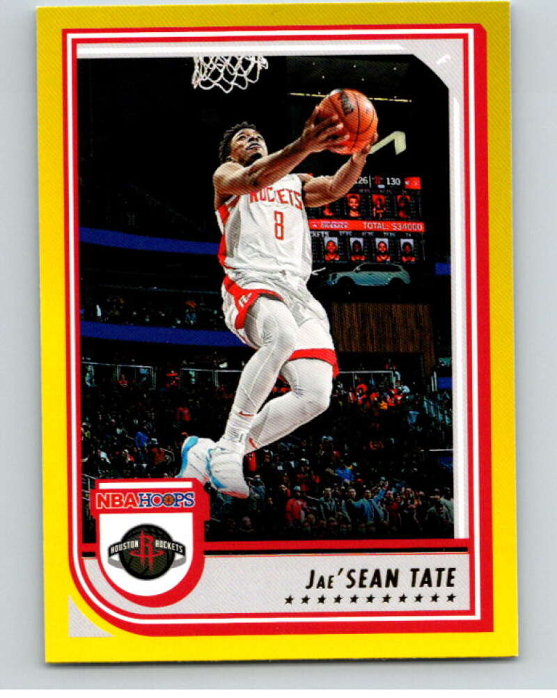 2022-23 Panini NBA Hoops Yellow #129 Jae'Sean Tate Houston Rockets V85772 Image 1