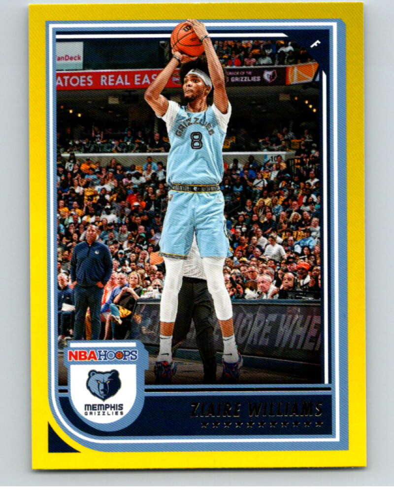 2022-23 Panini NBA Hoops Yellow #138 Ziaire Williams Memphis Grizzlies V85773 Image 1