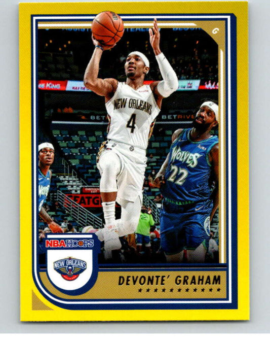2022-23 Panini NBA Hoops Yellow #145 Devonte' Graham Pelicans  V85776 Image 1