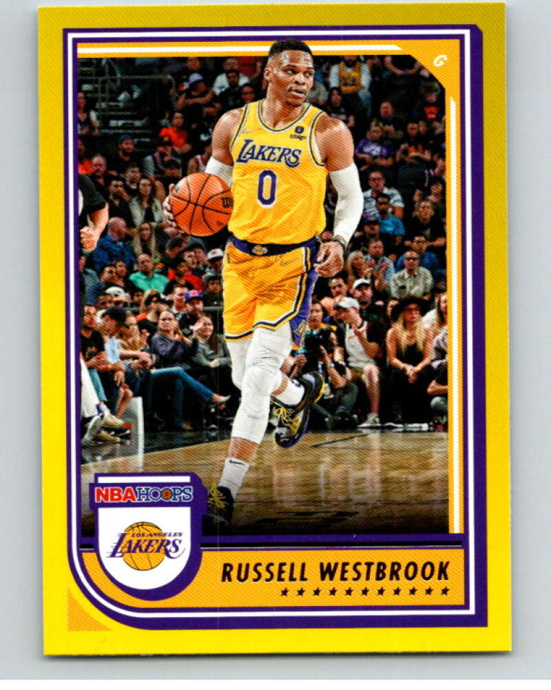 2022-23 Panini NBA Hoops Yellow #172 Russell Westbrook Lakers V85779 Image 1