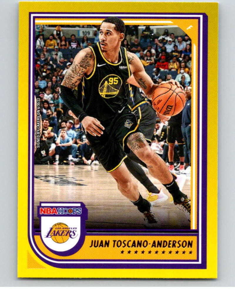 2022-23 Panini NBA Hoops Yellow #173 Juan Toscano-Anderson Lakers V85780 Image 1