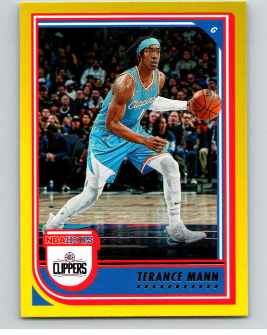 2022-23 Panini NBA Hoops Yellow #181 Terance Mann  Los Angeles Clippers  V85781 Image 1