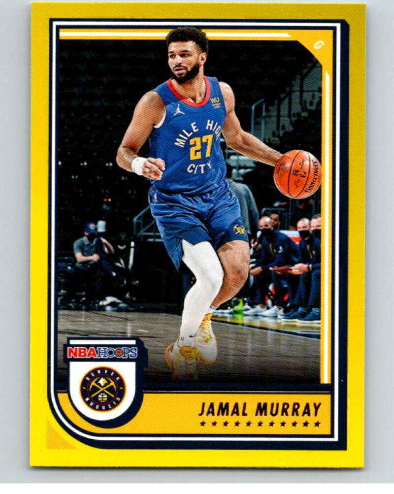 2022-23 Panini NBA Hoops Yellow #186 Jamal Murray Denver Nuggets V85782 Image 1