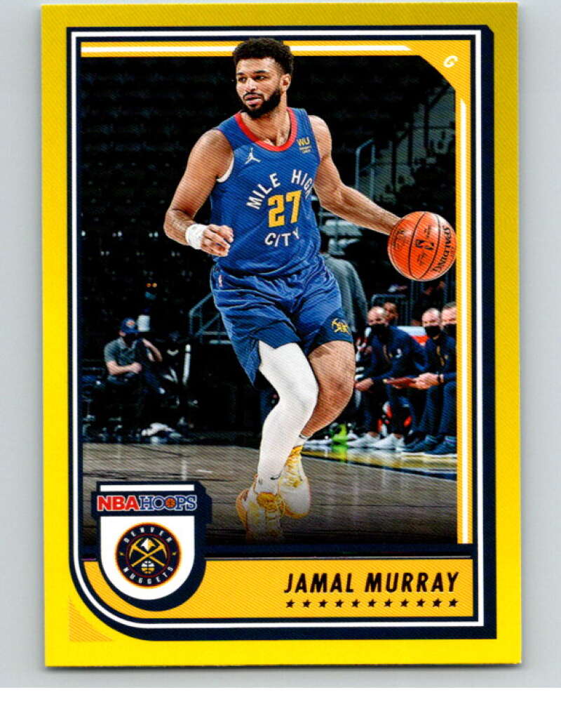 2022-23 Panini NBA Hoops Yellow #186 Jamal Murray Denver Nuggets V85783 Image 1