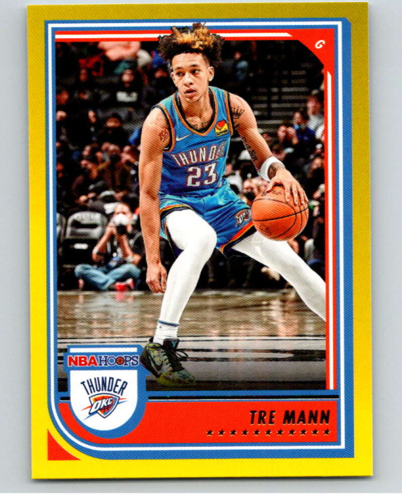 2022-23 Panini NBA Hoops Yellow #205 Tre Mann Oklahoma City Thunder V85785 Image 1