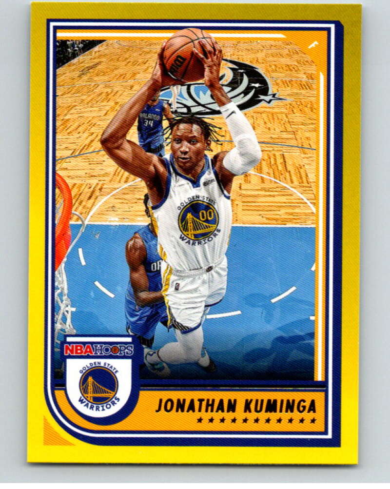2022-23 Panini NBA Hoops Yellow #229 Jonathan Kuminga Warriors V85788 Image 1