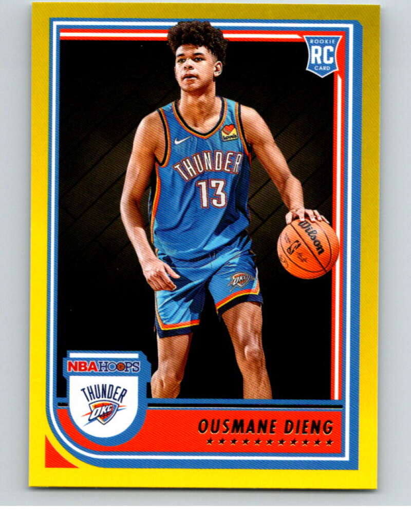 2022-23 Panini NBA Hoops Yellow #241 Ousmane Dieng RC Rookie Thunder V85791 Image 1