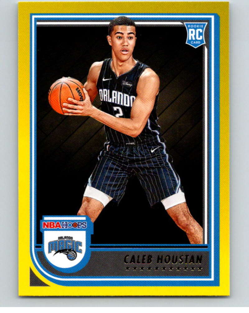 2022-23 Panini NBA Hoops Yellow #260 Caleb Houstan RC Rookie Magic V85793 Image 1