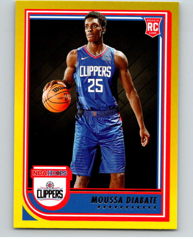 2022-23 Panini NBA Hoops Yellow #265 Moussa Diabate RC Rookie Clippers V85794 Image 1