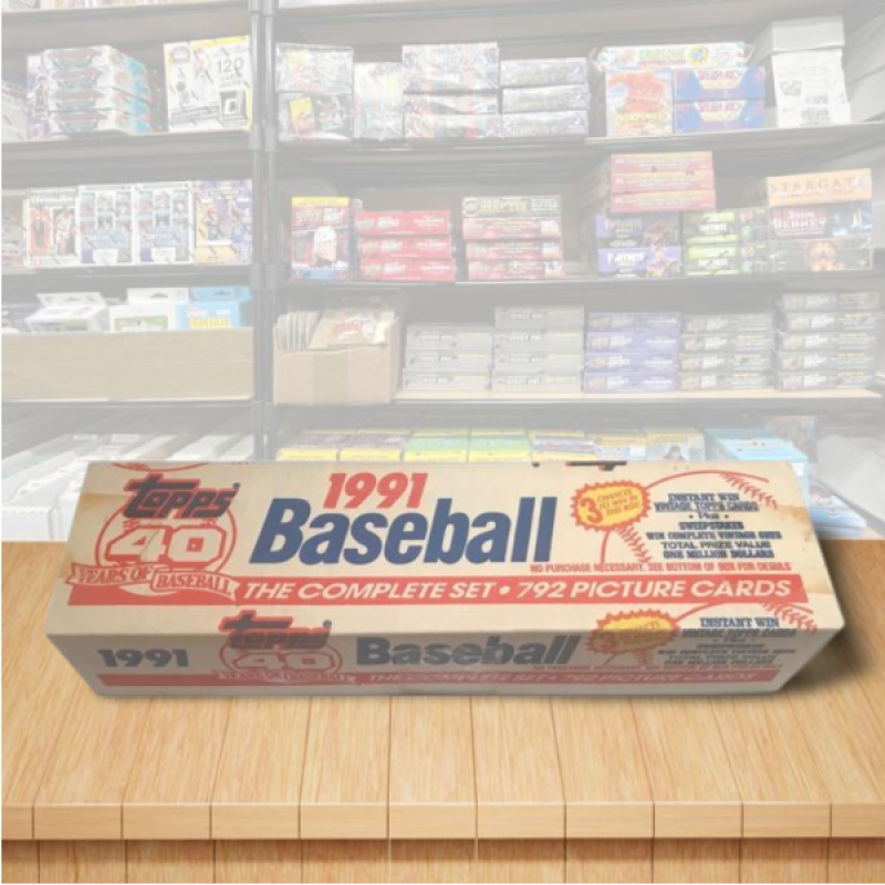 1991 Topps Baseball Card Sealed Mint Factory Set 1-792 Image 1