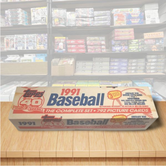 1991 Topps Baseball Card Sealed Mint Factory Set 1-792  Image 1