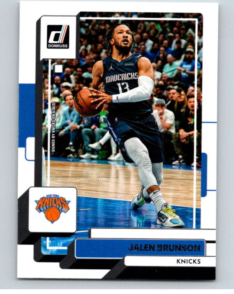 2022-23 Donruss #15 Jalen Brunson New York Knicks V85817 Image 1