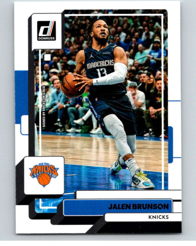 2022-23 Donruss #15 Jalen Brunson New York Knicks V85818 Image 1