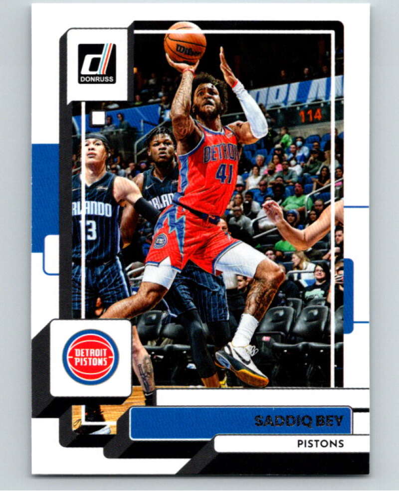 2022-23 Donruss #42 Saddiq Bey Detroit Pistons V85841 Image 1