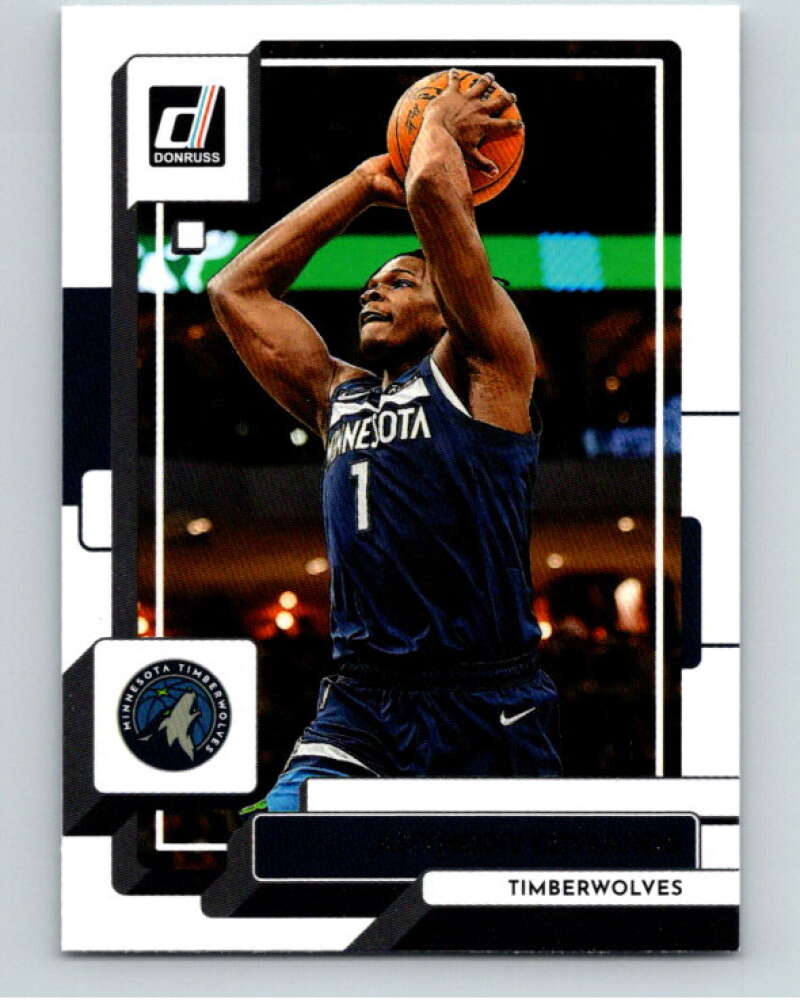 2022-23 Donruss #96 Anthony Edwards Minnesota Timberwolves V85895 Image 1
