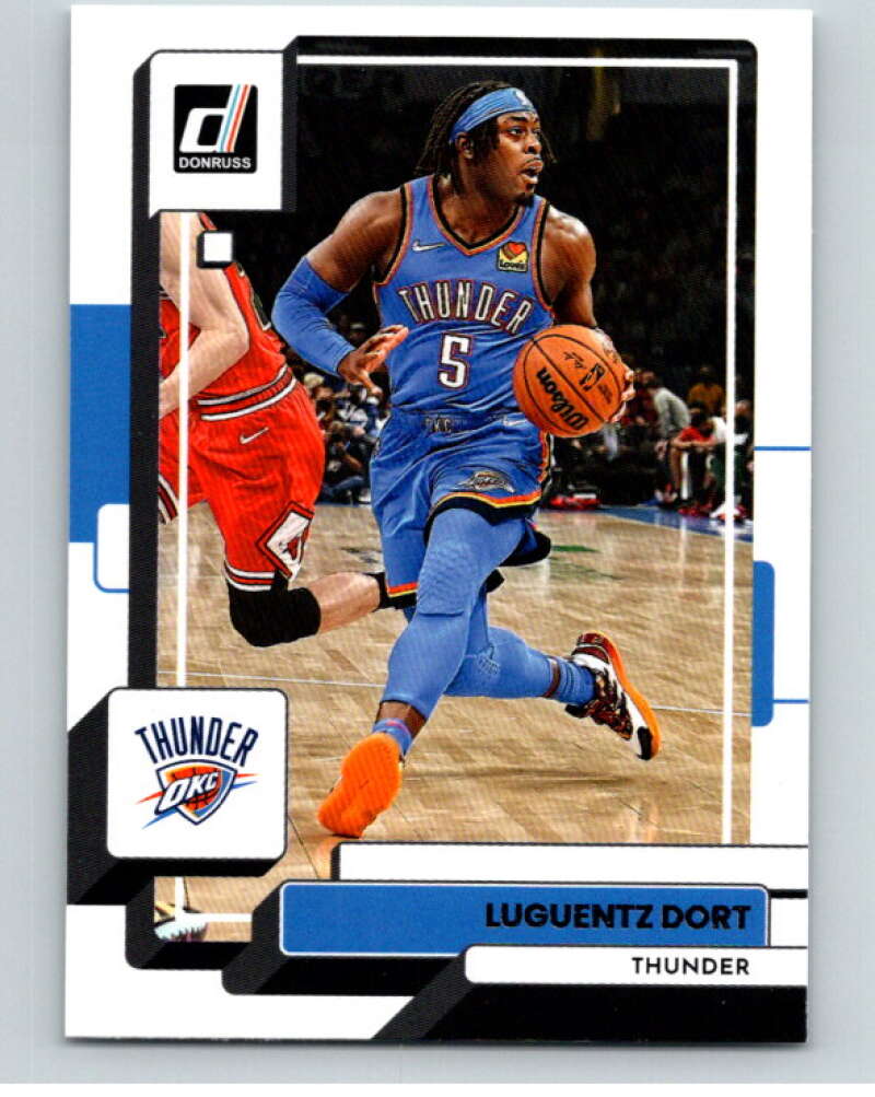 2022-23 Donruss #101 Luguentz Dort Oklahoma City Thunder V85904 Image 1