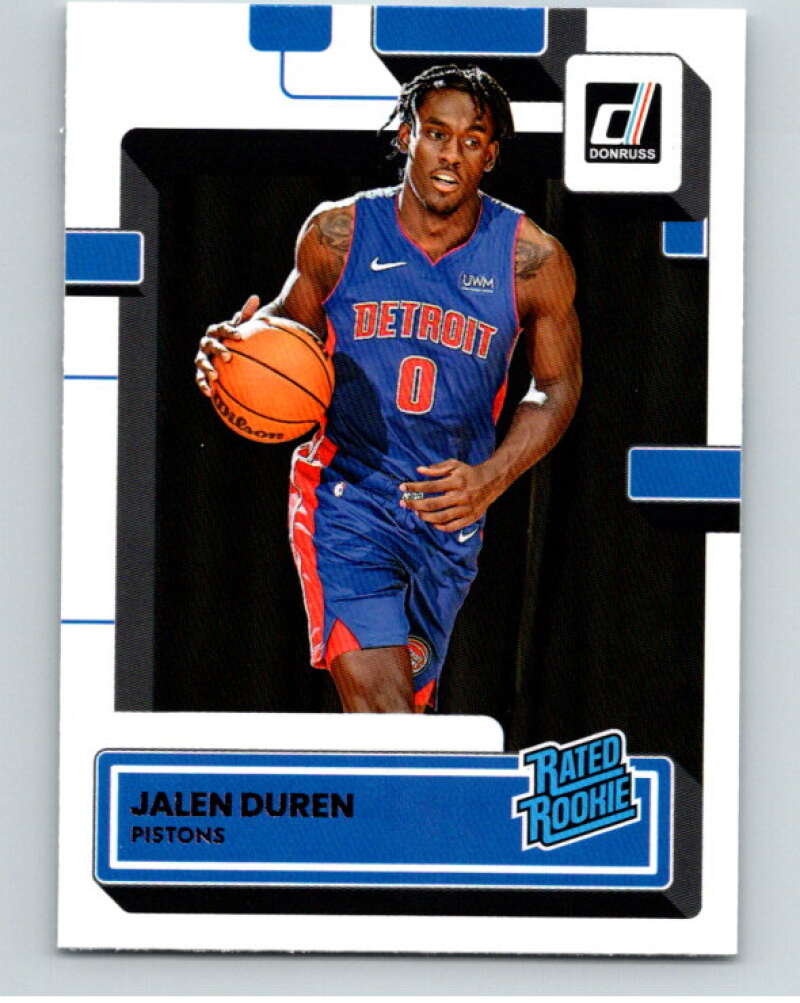 2022-23 Donruss #213 Jalen Duren Rated Rookie RC Rookie Detroit Pistons V86018 Image 1
