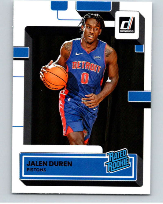 2022-23 Donruss #213 Jalen Duren Rated Rookie  RC Rookie Detroit Pistons  V86018 Image 1