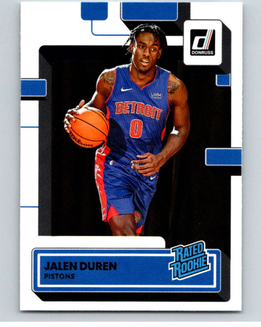 2022-23 Donruss #213 Jalen Duren Rated Rookie  RC Rookie Detroit Pistons  V86019 Image 1
