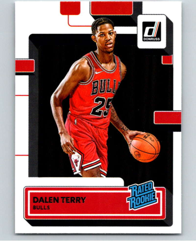 2022-23 Donruss #218 Dalen Terry Rated Rookie RC Rookie Chicago Bulls V86020 Image 1