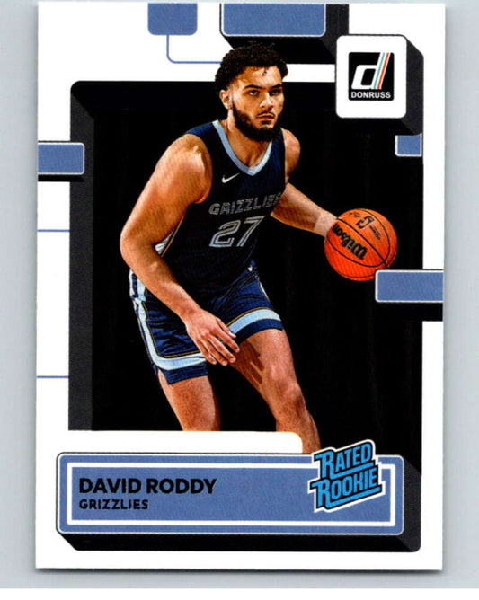 2022-23 Donruss #223 David Roddy Rated Rookie  RC Rookie Grizzlies  V86021 Image 1