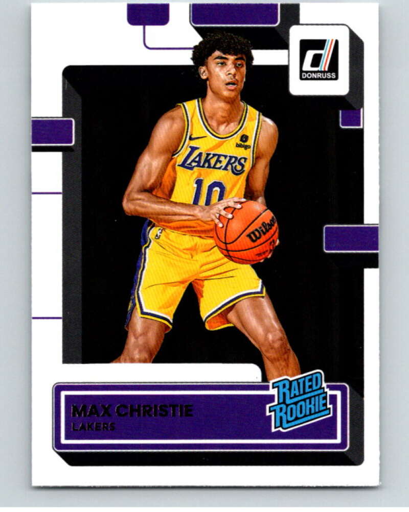 2022-23 Donruss #234 Max Christie Rated Rookie RC Rookie Lakers V86025 Image 1