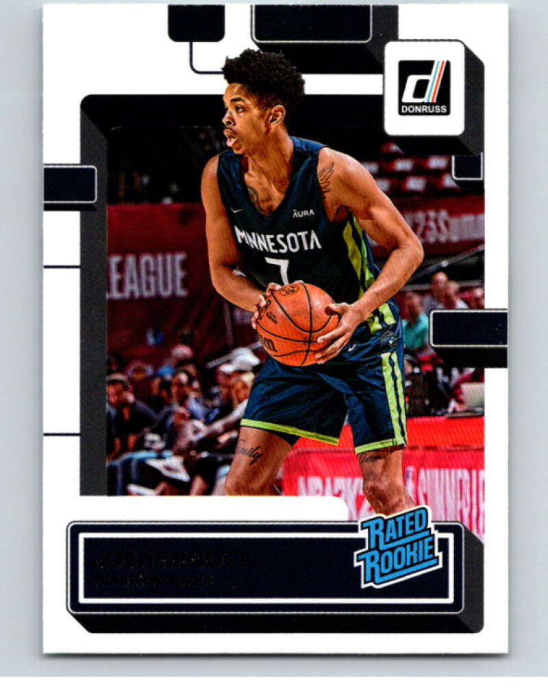 2022-23 Donruss #245 Josh Minott Rated Rookie RC Rookie Timberwolves V86030 Image 1