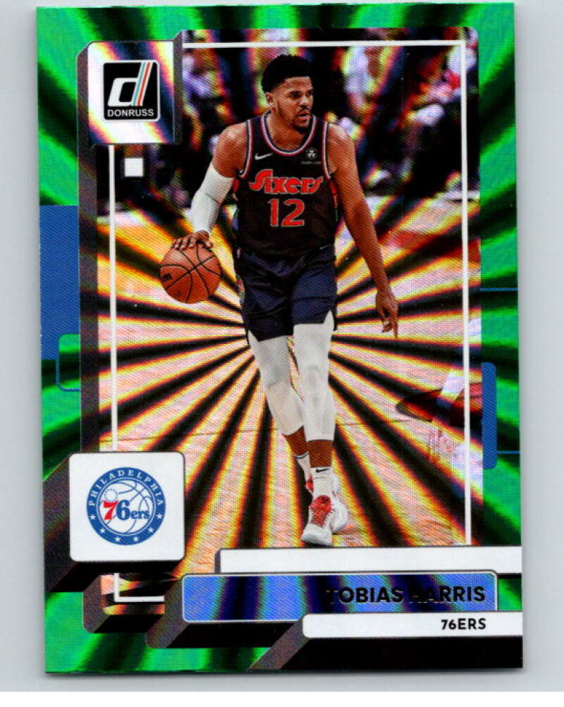 2022-23 Donruss Holo Green Laser #20 Tobias Harris Philadelphia 76ers V86032 Image 1