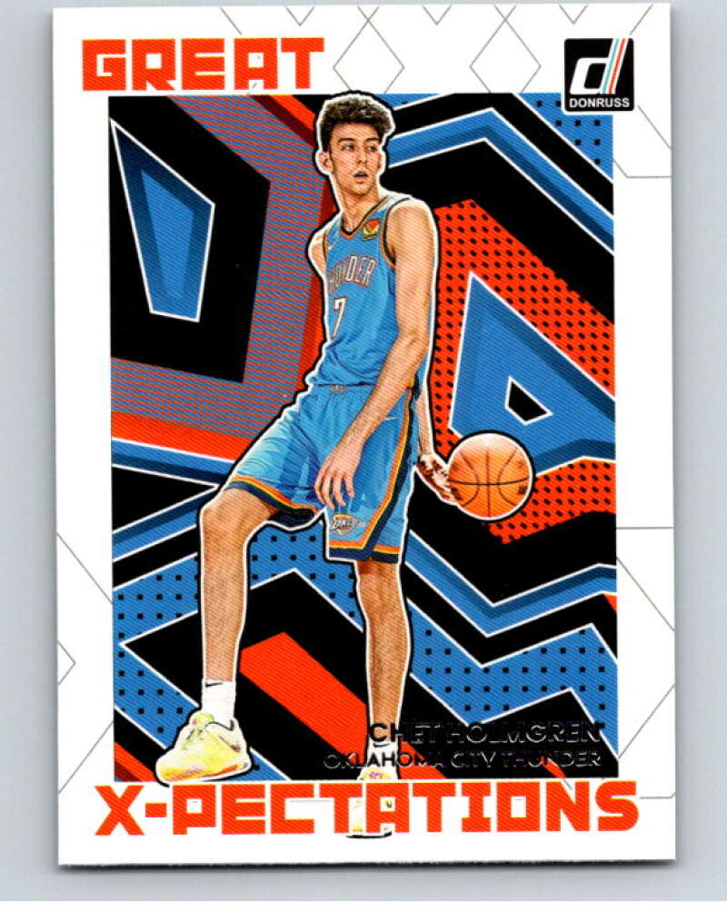 2022-23 Donruss Great X-Pectations #5 Chet Holmgren Thunder V86057 Image 1